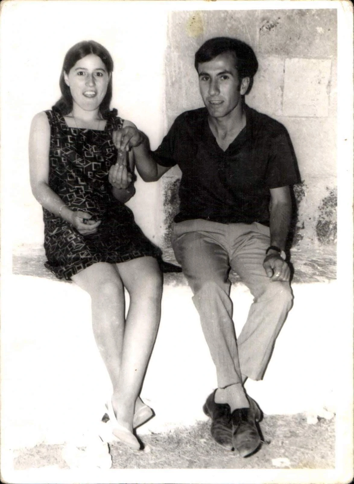 Marcial Armas y Sofía Robayna en su juventud, antes de Bazar Armas